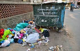 Polluted Indian street